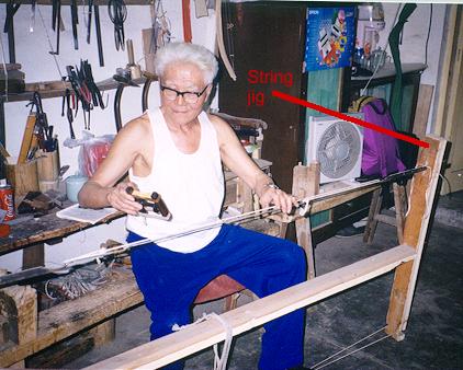 pictures of bow string making jigs
