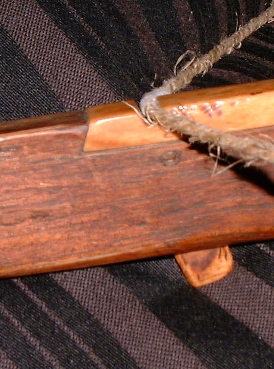 Nu nationality crossbow trigger mechanism.