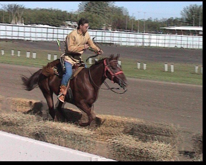 Blind nocking of the arrow on horseback was the greatest challenge to 